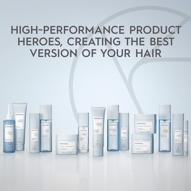 Kerasilk high-performance haircare collection featuring hydrating, repairing, and smoothing products.