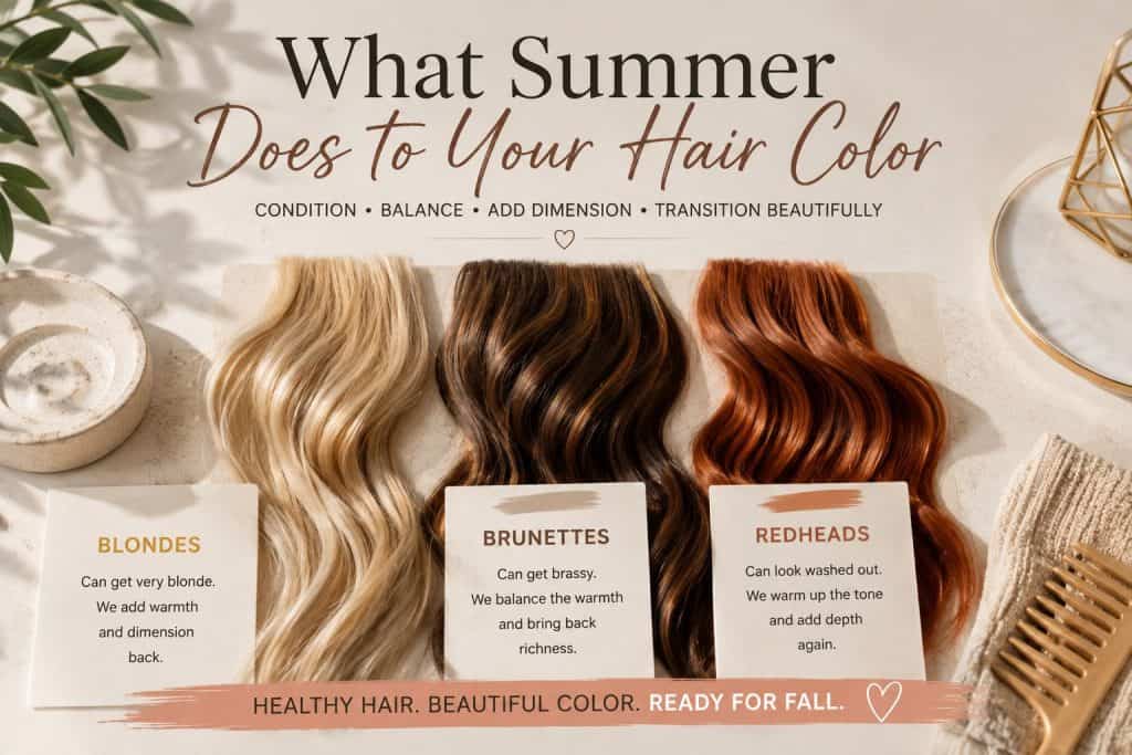 What Summer Does to Your Hair Color: Blonde, Brunette and Red